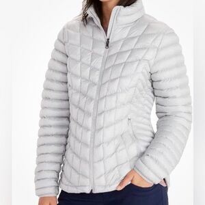 MARMOT Women's Featherless Packable Jacket sz Small Bright Steel Silver